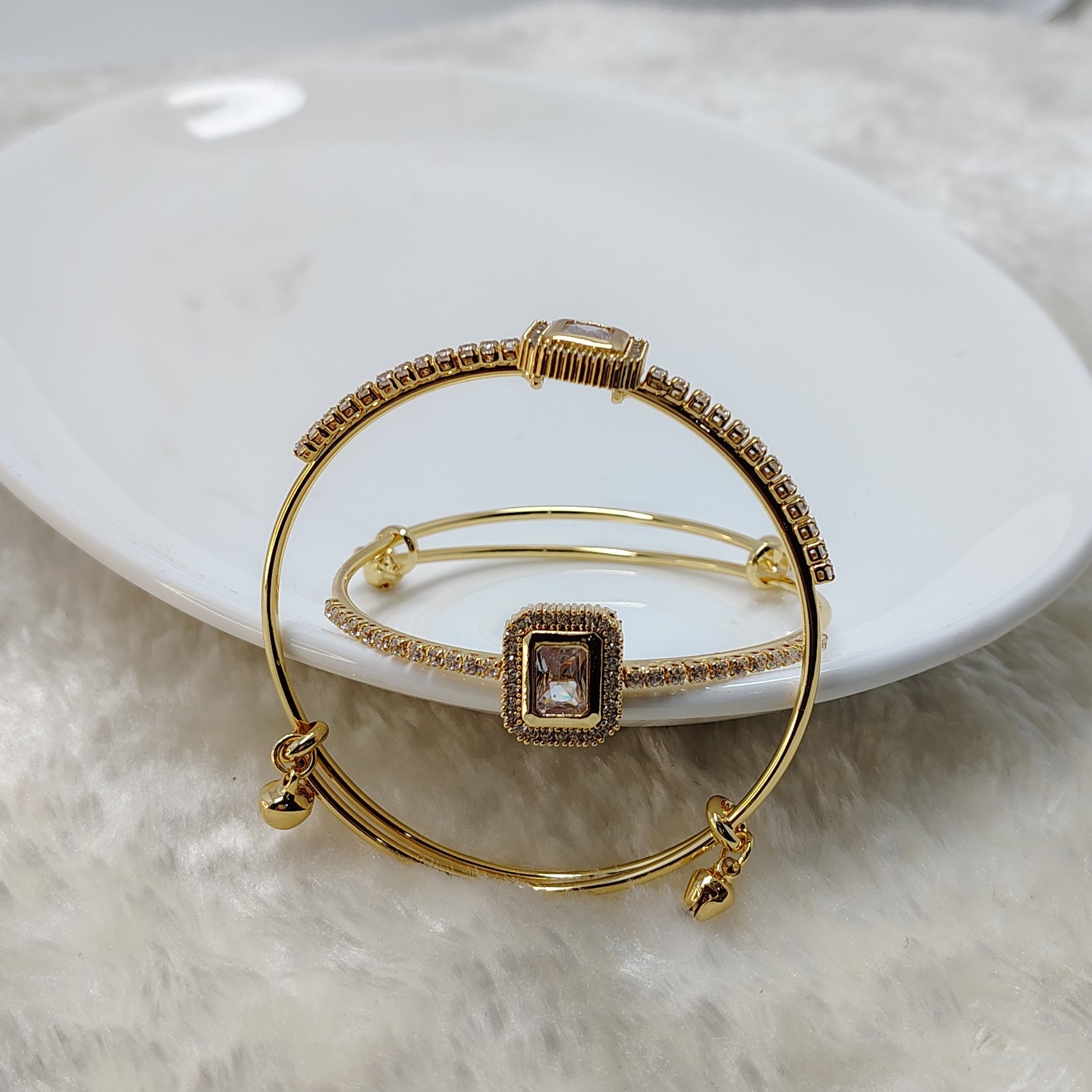 Delicate Square Gemstone