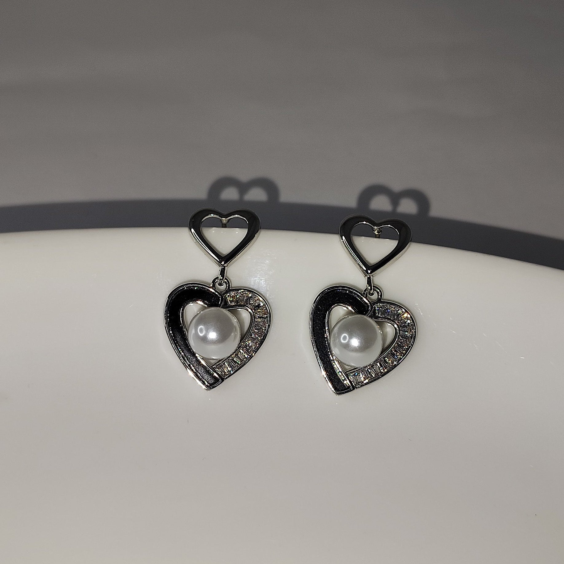 Chic Heart Drop Earrings