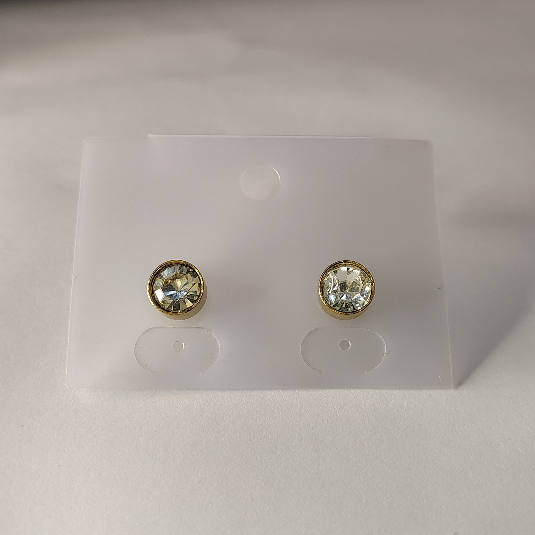 Classic Round Crystal Stud