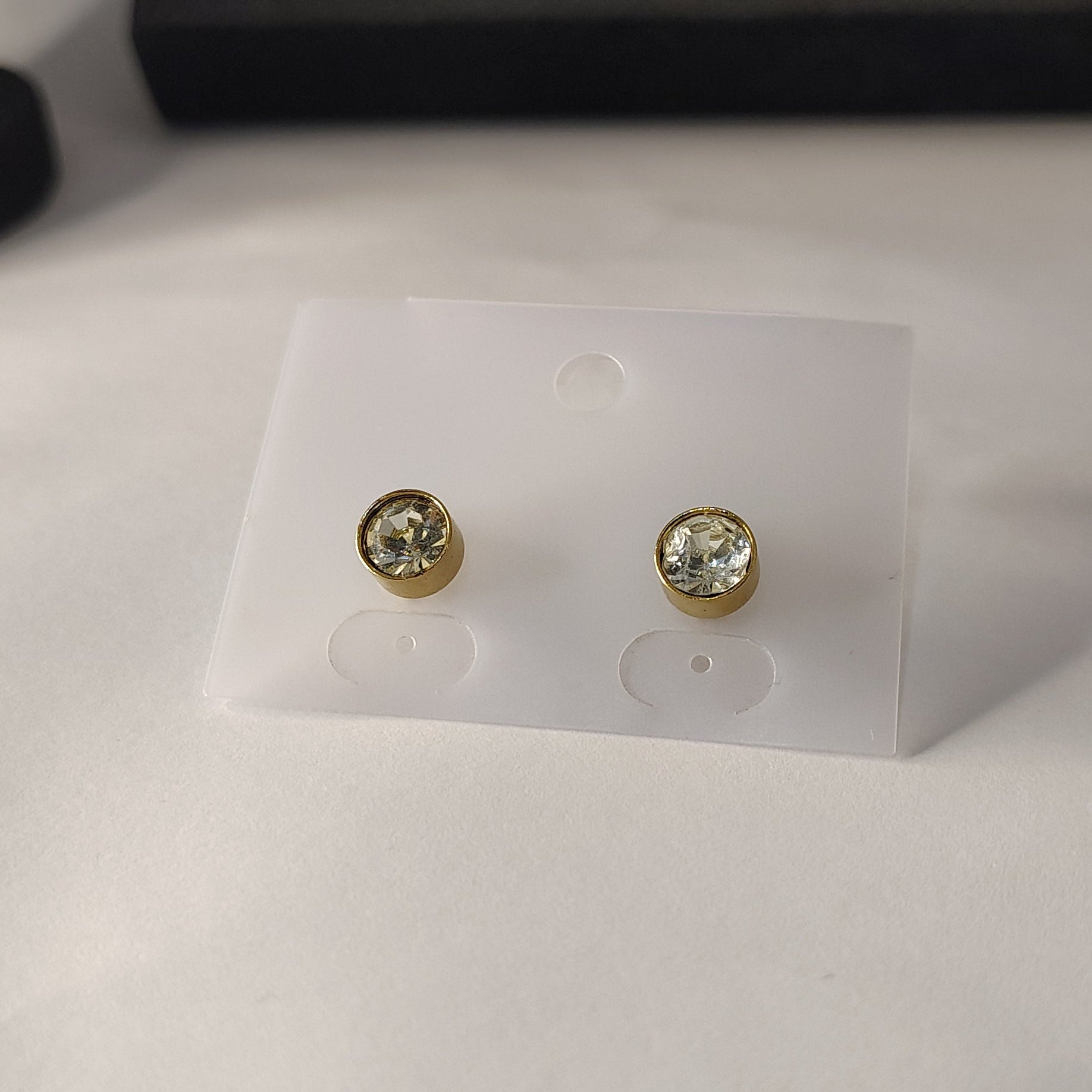 Classic Round Crystal Stud