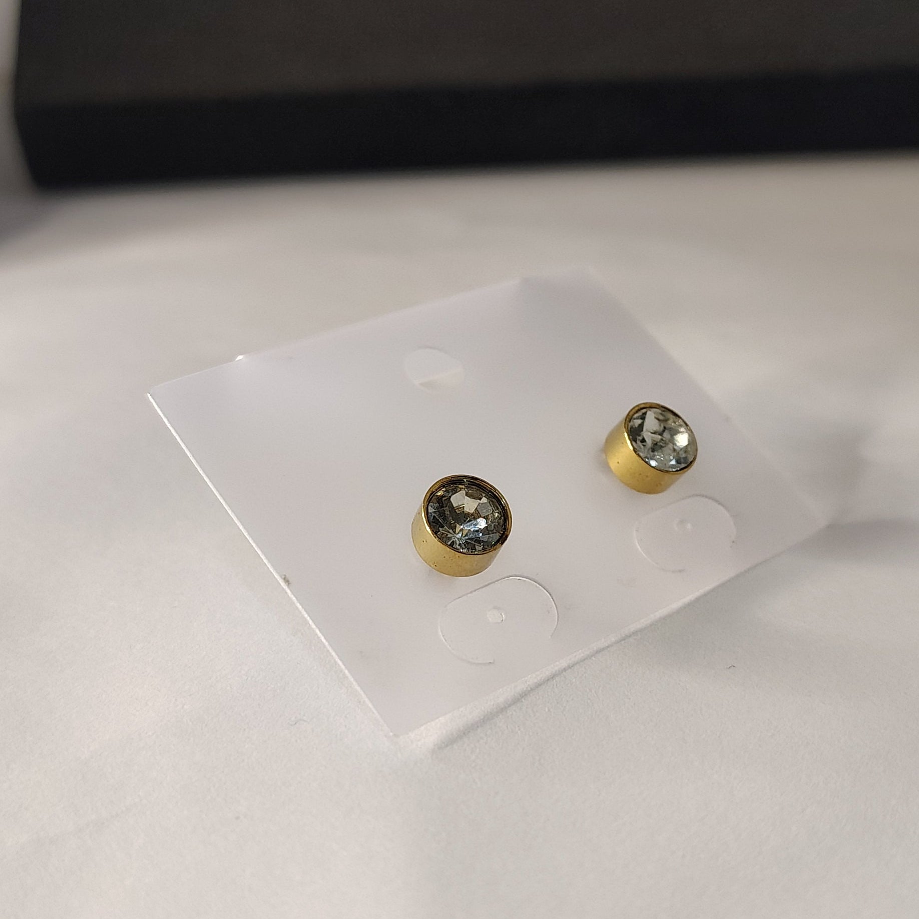 Classic Round Crystal Stud