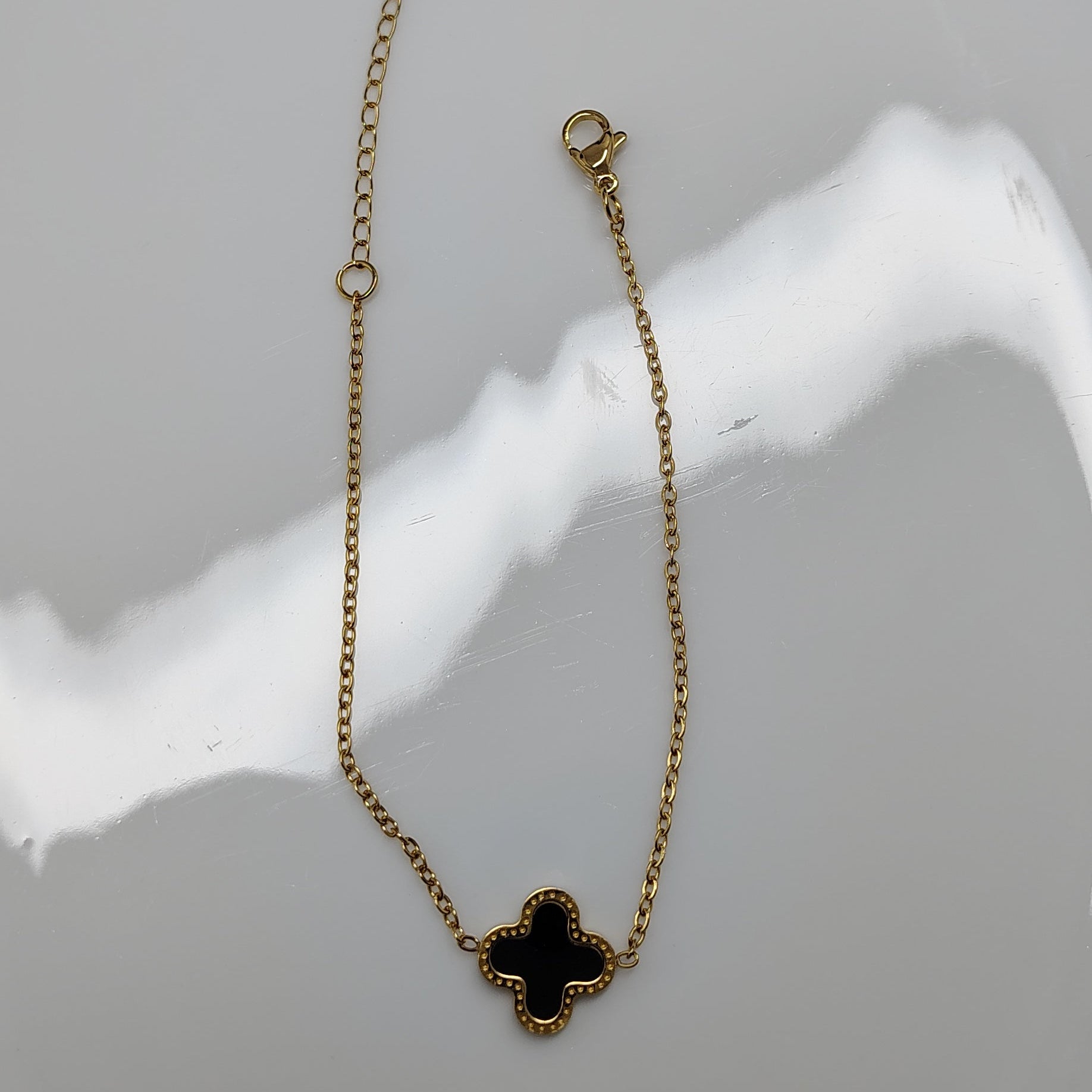 Classic Black Clover Bracelet