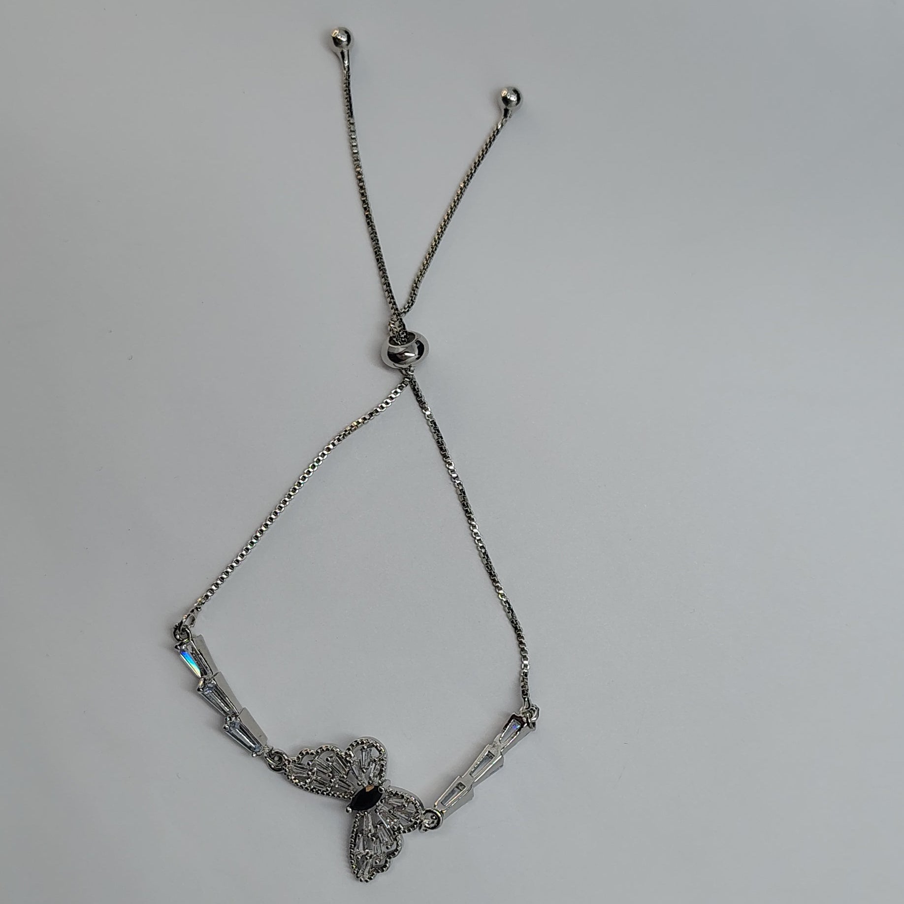 Crystal Butterfly Bolotie Bracelet
