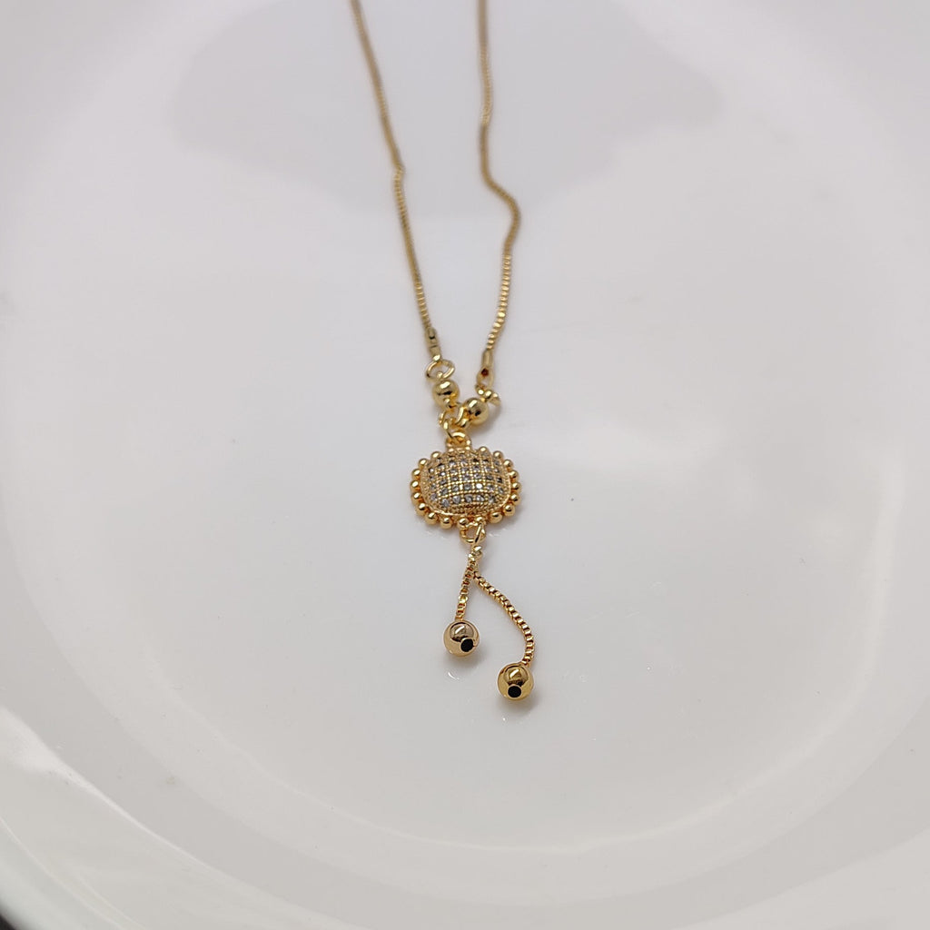 Dangling Bolo-Style Pave Pendant